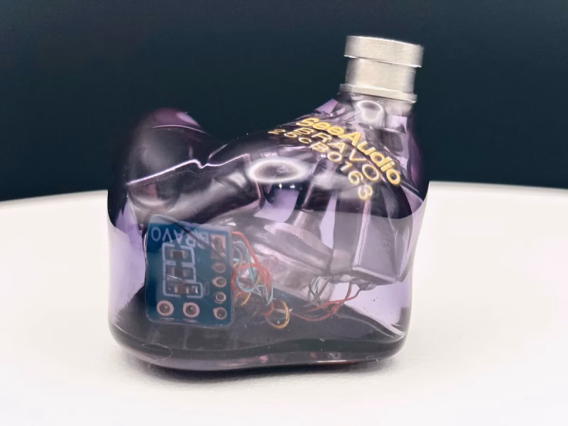 SeeAudio Bravo - Braveryの系譜を、より深く・濃く・キレ良く 21 半透明のシェル越しに見えるSeeAudio Bravoの内部