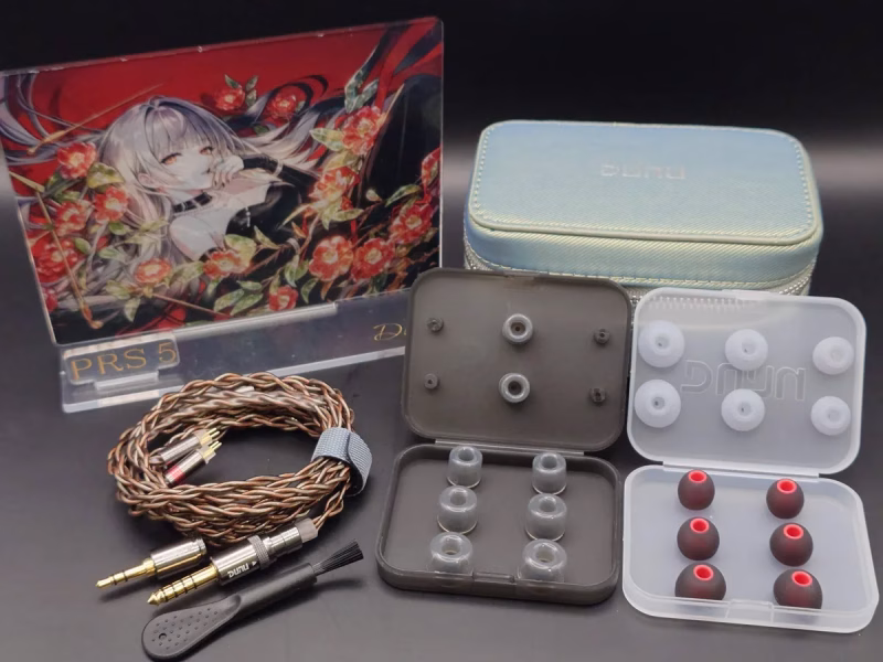 DUNU PRS 5 - 華やかな見た目に宿る、ウォームで濃密なサウンド 12 DUNU PRS 5の付属品